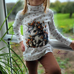 Schnittmuster Kinder Shirt Rollkragen Leni Gr. 80-140 - Sewando
