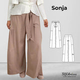 Schnittmuster Damen Hose Sonja Gr. 34-54 + Video - Sewando