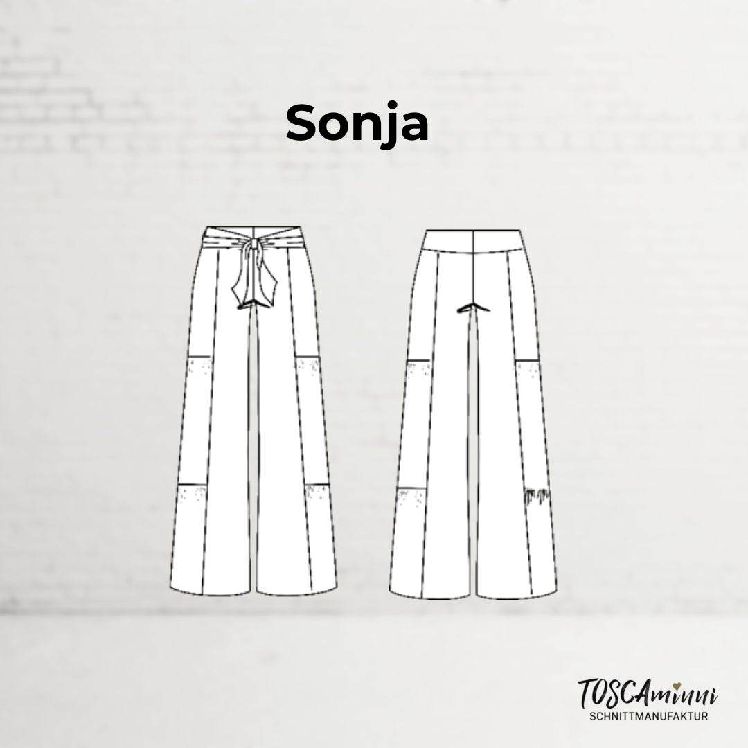 Schnittmuster Damen Hose Sonja Gr. 34-54 + Video - Sewando