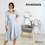 Schnittmuster Damen Kleid Anastasia Gr. 34-54 - Sewando