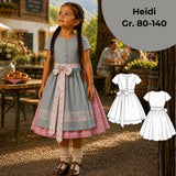 Schnittmuster Kinderdirndl Heidi Gr. 80-140