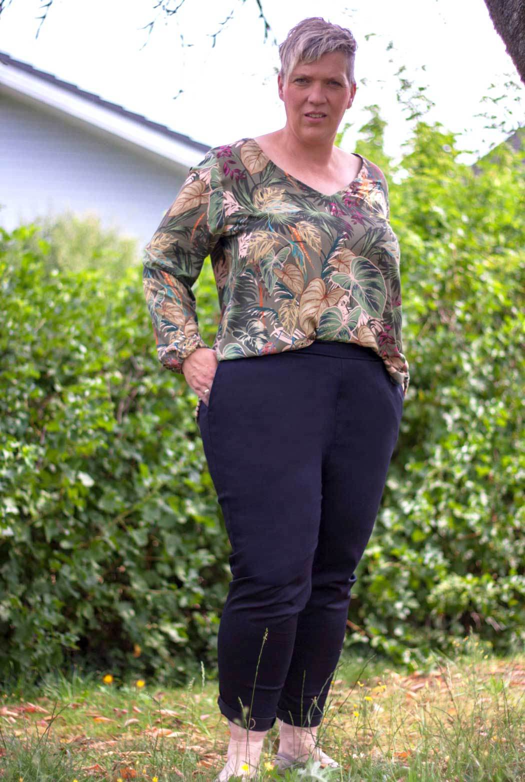 Schnittmuster schmale Hose, Slacks OLINDA (32-52) : - Sewando