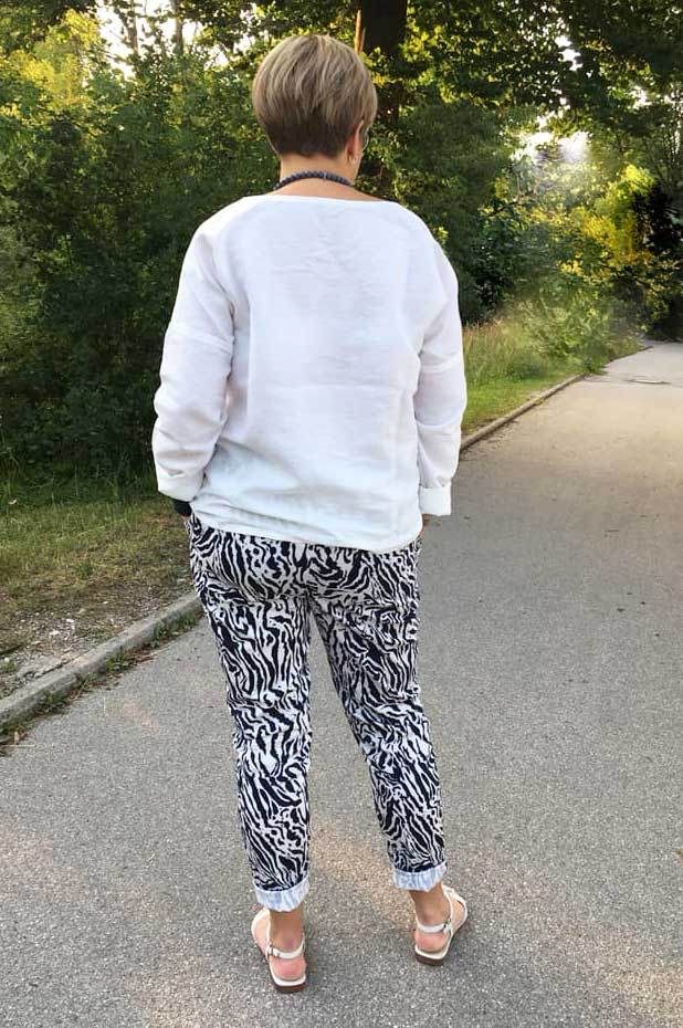 Schnittmuster schmale Hose, Slacks OLINDA (32-52) : - Sewando