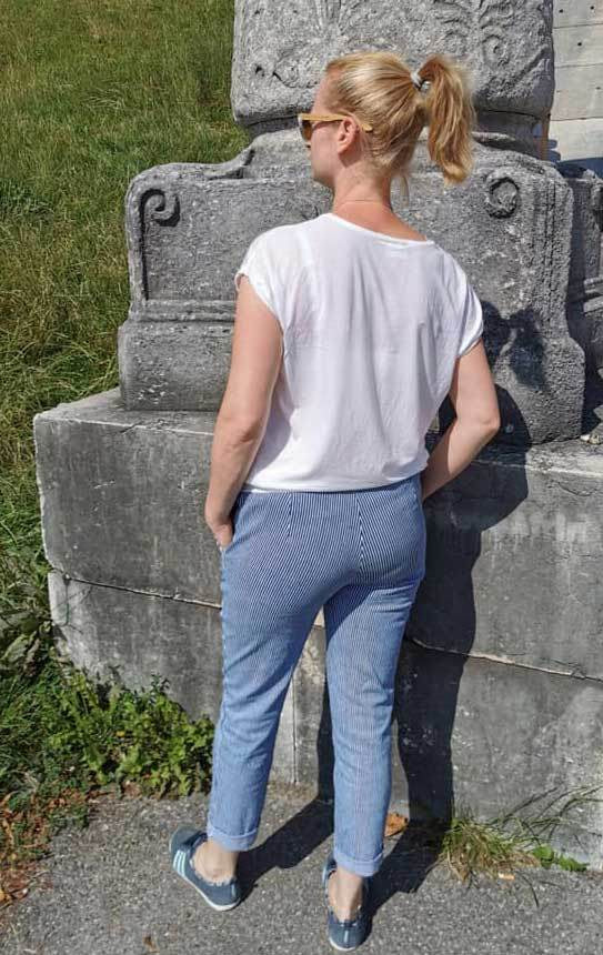 Schnittmuster schmale Hose, Slacks OLINDA (32-52) : - Sewando