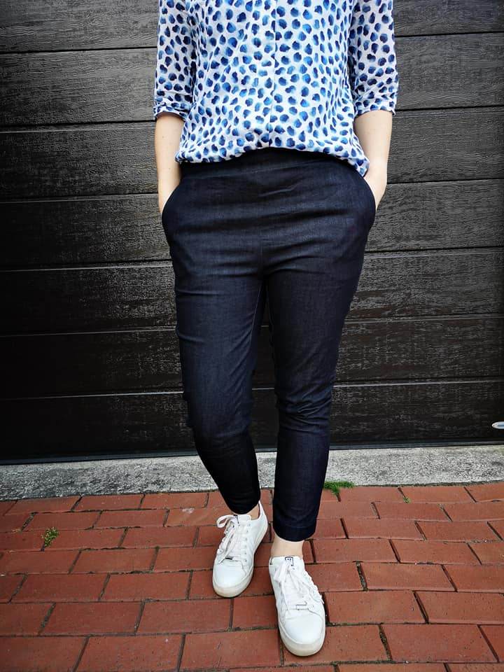 Schnittmuster schmale Hose, Slacks OLINDA (32-52) : - Sewando