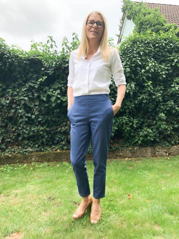 Schnittmuster schmale Hose, Slacks OLINDA (32-52) : - Sewando