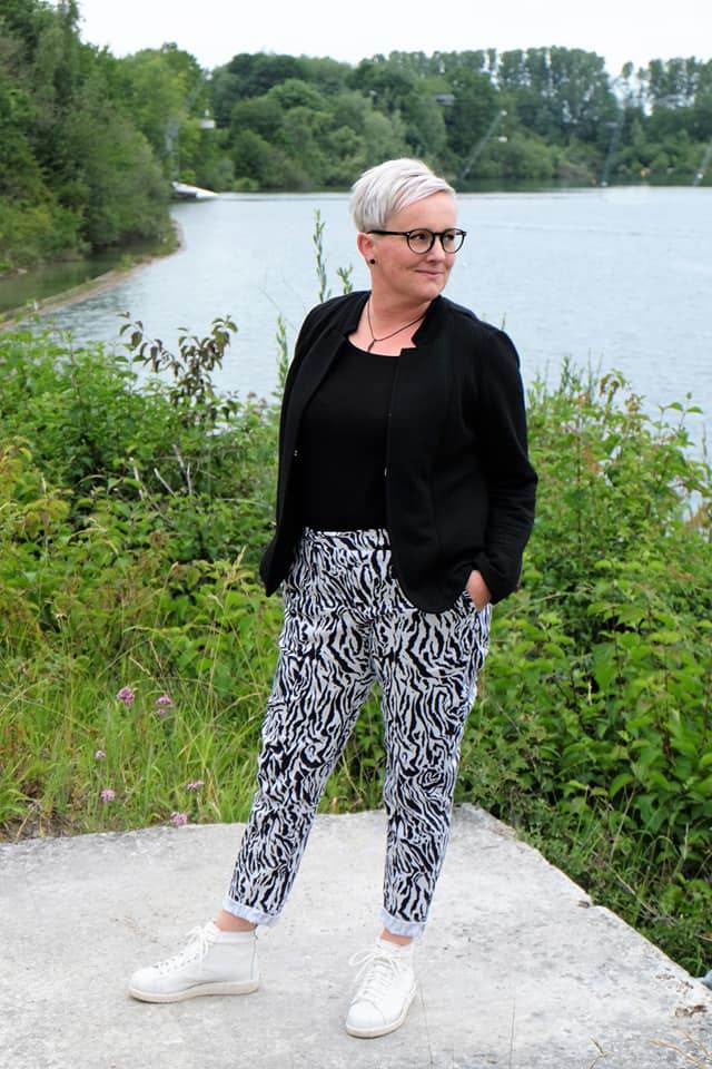 Schnittmuster schmale Hose, Slacks OLINDA (32-52) : - Sewando