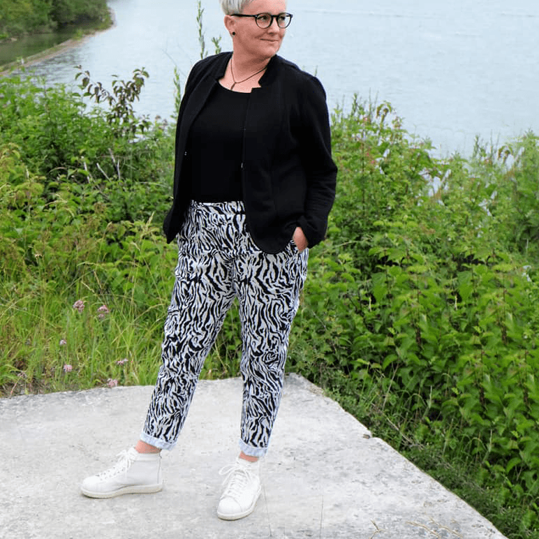 Schnittmuster schmale Hose, Slacks OLINDA (32-52) : - Sewando