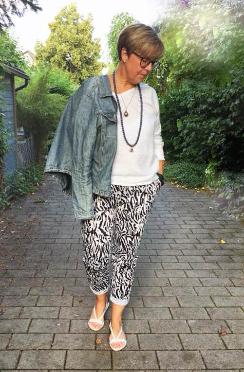Schnittmuster schmale Hose, Slacks OLINDA (32-52) : - Sewando
