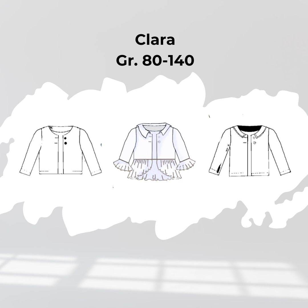 Schnittmuster Kinder Jacke Clara Gr. 80-140 | A4-/A0-Datei - Sewando