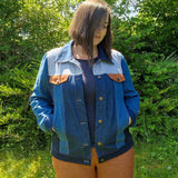 Schnittmuster Jeansjacke „Knopf und Kragen“ Damen Gr. 32 - 62 :