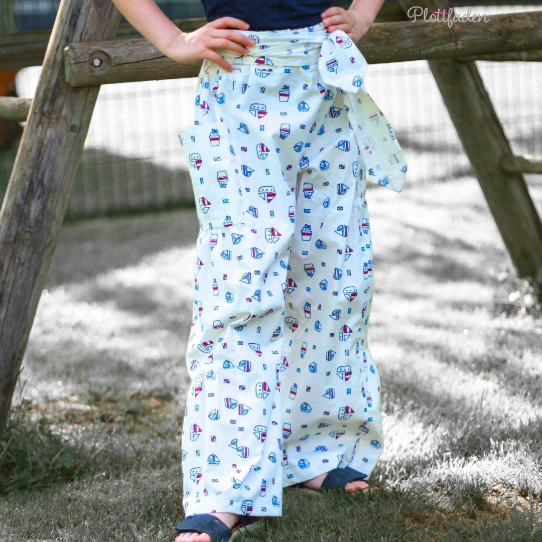 Schnittmuster Kinder Hose Sonja Gr. 80-140 | Musselin - Sewando