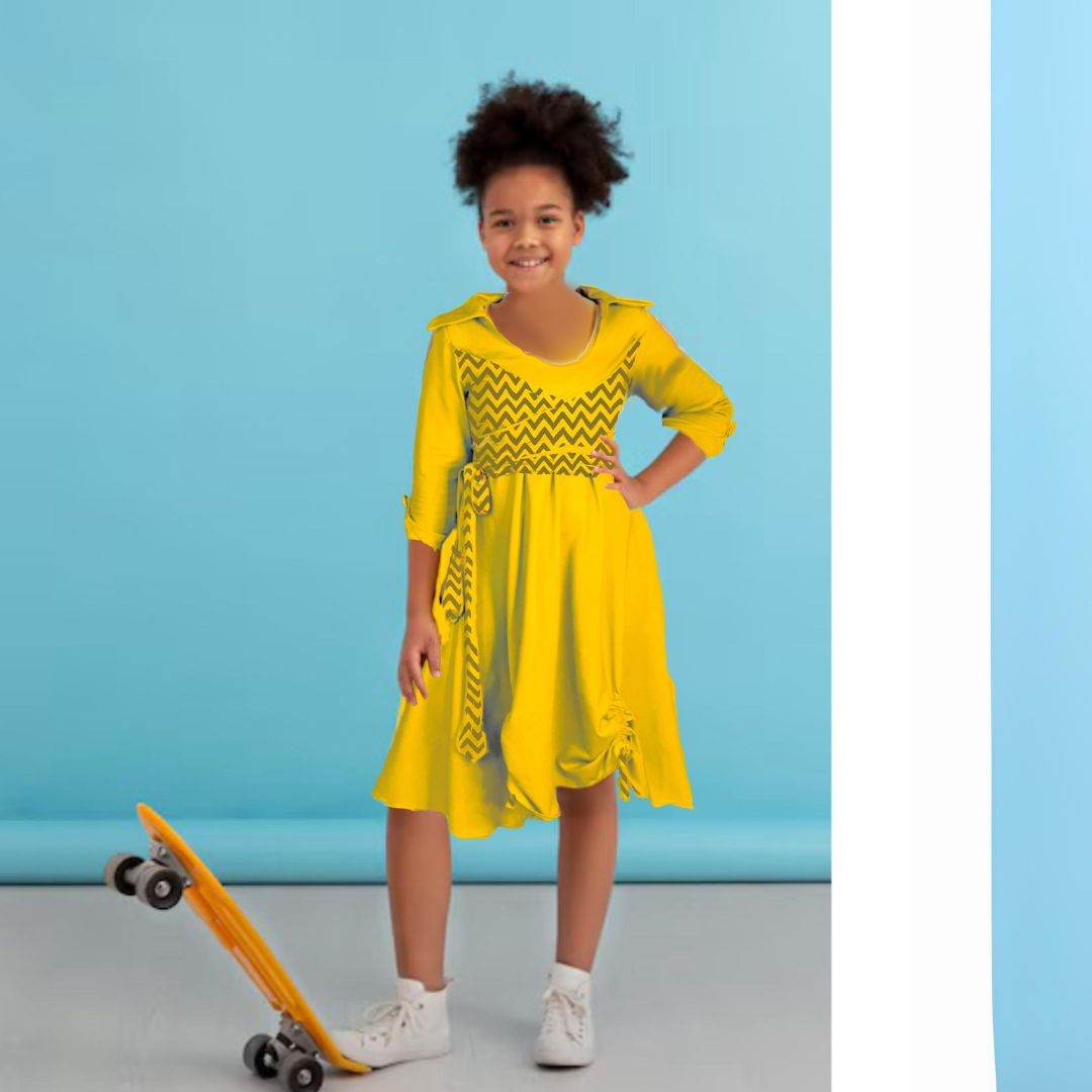 Schnittmuster Kinderkleid Anastasia Gr. 80 -140 Nähanleitung - Sewando