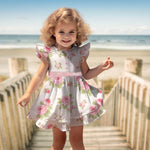 Schnittmuster Kinder Kleid Moni | kurzarm | Flügelärmel | - Sewando