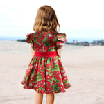 Schnittmuster Kinder Kleid Moni | kurzarm | Flügelärmel | - Sewando
