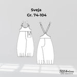 Schnittmuster Kinderlatzhose Sveja Gr. 74-104 - Sewando