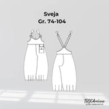 Schnittmuster Kinderlatzhose Sveja Gr. 74-104 - Sewando