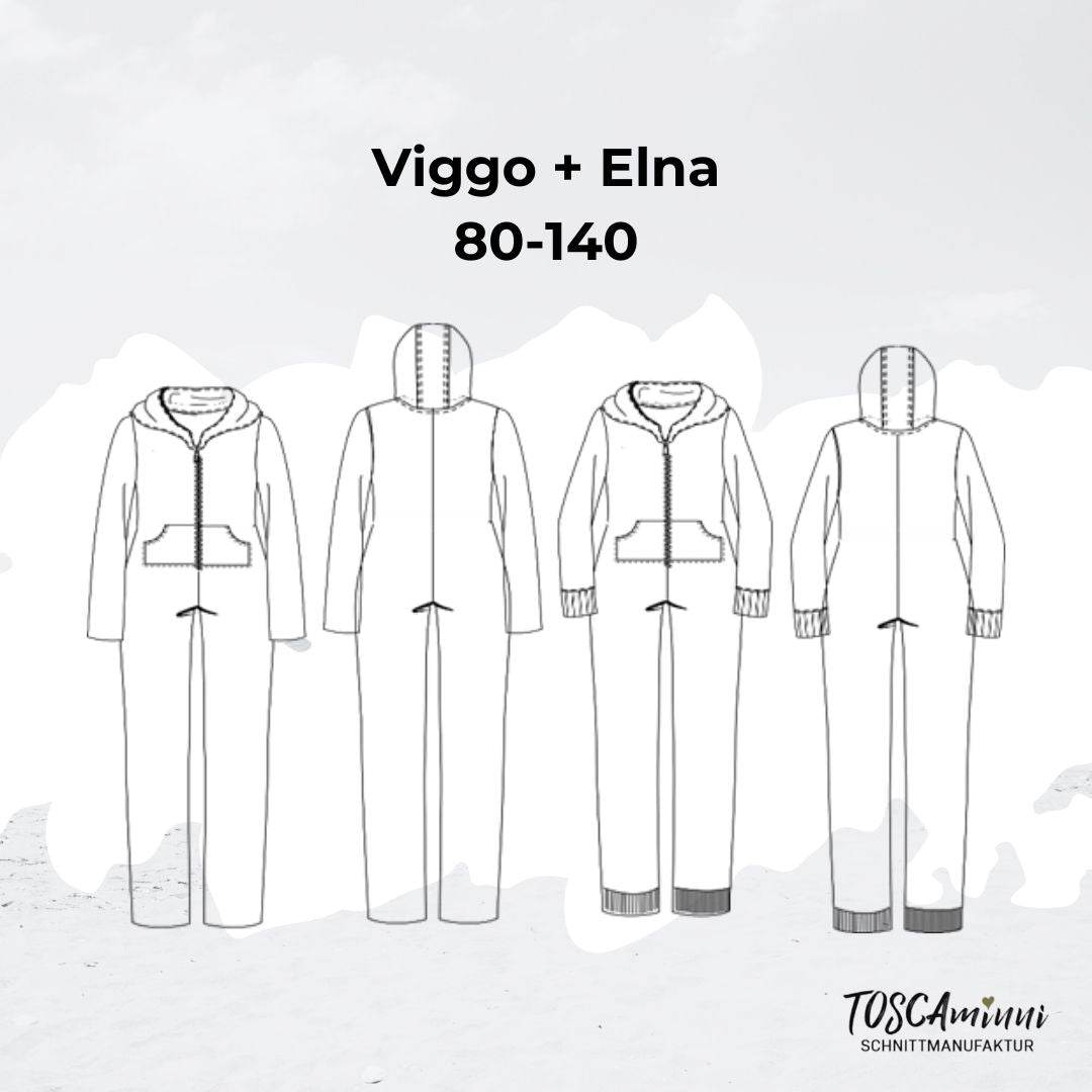 Schnittmuster für Jumpsuit Vigo+Elna Gr. 80-140 - Sewando
