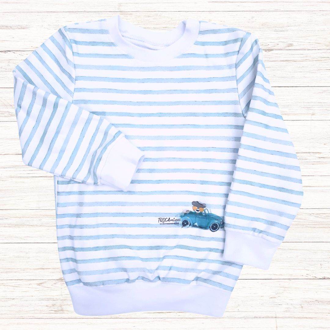 Schnittmuster Shirt Susa + Basti Gr. 80-140 | Kinderhoodie - Sewando