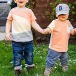 Schnittmuster Kinder-T-Shirt mit Unterteilungen | Gr. 86 - 128 - Sewando