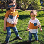 Schnittmuster Kinder-T-Shirt mit Unterteilungen | Gr. 86 - 128 - Sewando