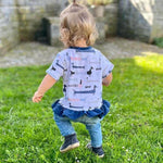Schnittmuster Kinder-T-Shirt mit Unterteilungen | Gr. 86 - 128 - Sewando