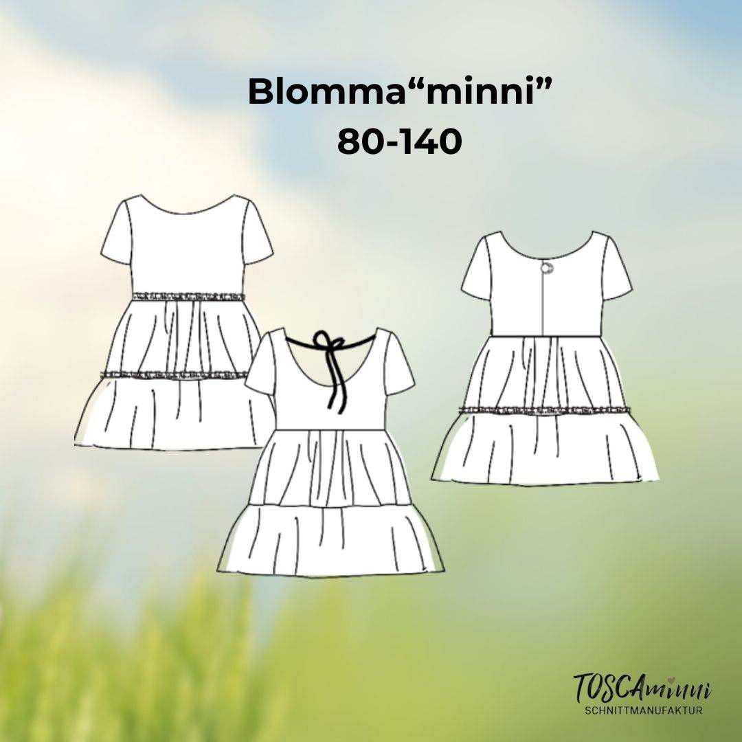 Schnittmuster Kinder Tunika Blomma Gr. 80-140 - Sewando