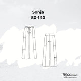 Schnittmuster Kinder Hose Sonja Gr. 80-140 | Musselin - Sewando