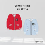 Schnittmuster Collegejacke Jenny + Mike Gr. 80-140 - Sewando