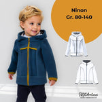 Schnittmuster Kinderjacke Nino + Ninon Gr. 80-140 + Video - Sewando