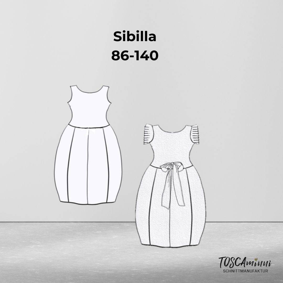 Schnittmuster Kinderkleid Sibilla Gr. 86-140 - Sewando