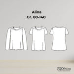 Schnittmuster Kinder Shirt Alina Gr. 80-140 - Sewando