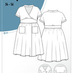 Schnittmuster Kleid im 50er Jahre Stil TULIPA (34-56) : - Sewando