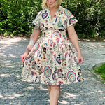Schnittmuster Kleid im 50er Jahre Stil TULIPA (34-56) : - Sewando