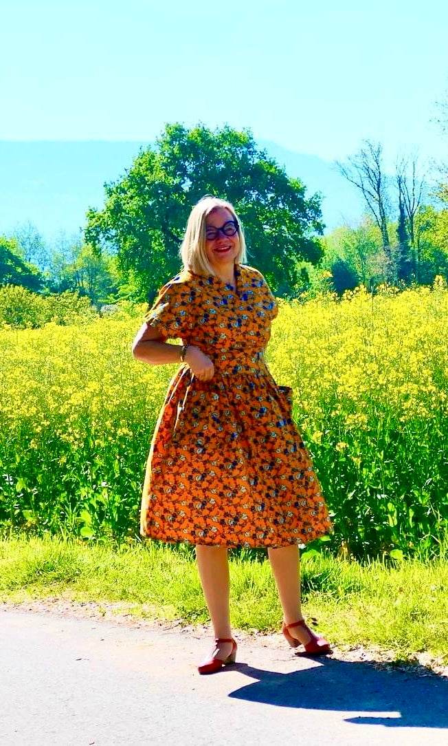 Schnittmuster Kleid im 50er Jahre Stil TULIPA (34-56) : - Sewando