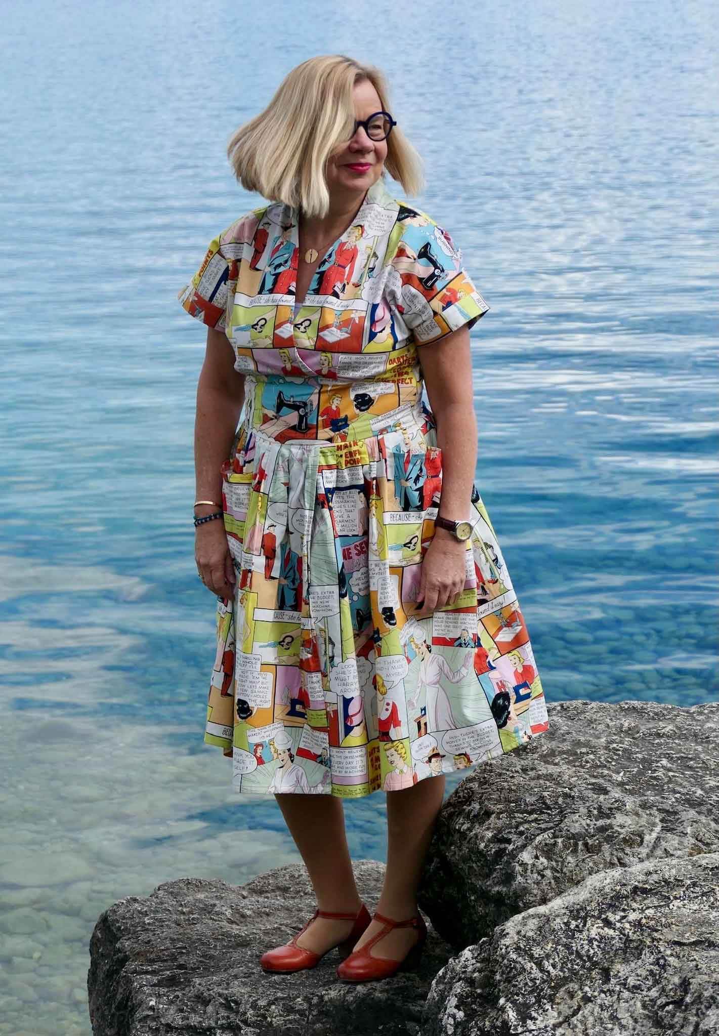 Schnittmuster Kleid im 50er Jahre Stil TULIPA (34-56) : - Sewando