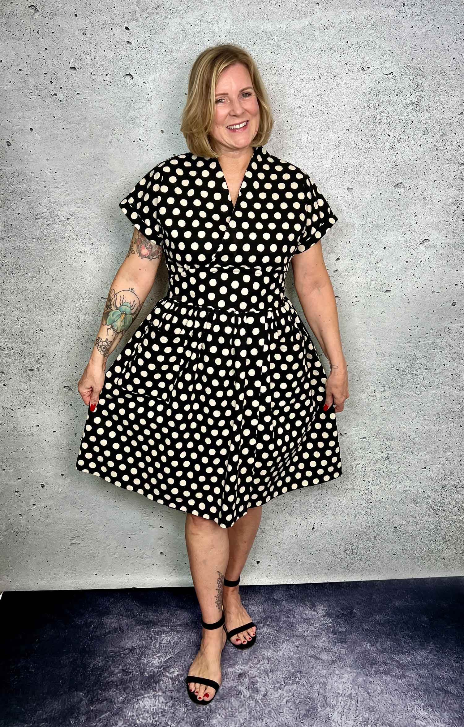 Schnittmuster Kleid im 50er Jahre Stil TULIPA (34-56) : - Sewando
