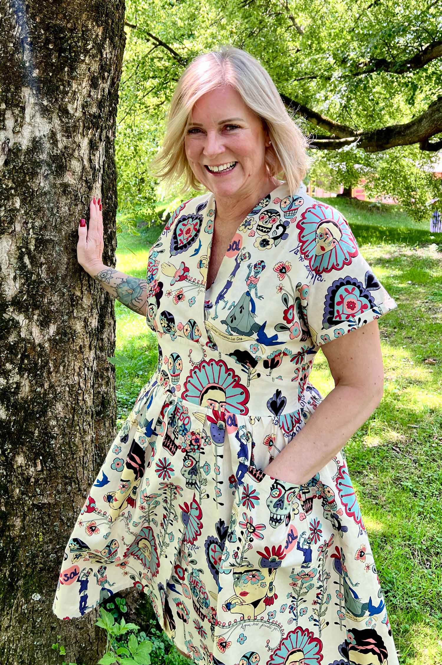 Schnittmuster Kleid im 50er Jahre Stil TULIPA (34-56) : - Sewando