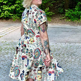 Schnittmuster Kleid im 50er Jahre Stil TULIPA (34-56) : - Sewando