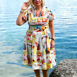 Schnittmuster Kleid im 50er Jahre Stil TULIPA (34-56) : - Sewando