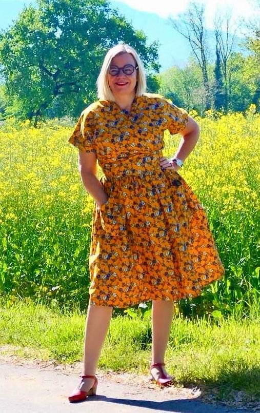 Schnittmuster Kleid im 50er Jahre Stil TULIPA (34-56) : - Sewando