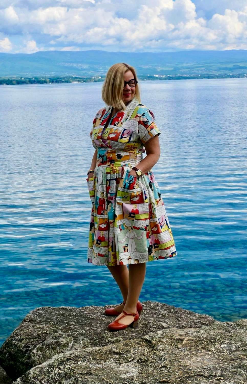 Schnittmuster Kleid im 50er Jahre Stil TULIPA (34-56) : - Sewando