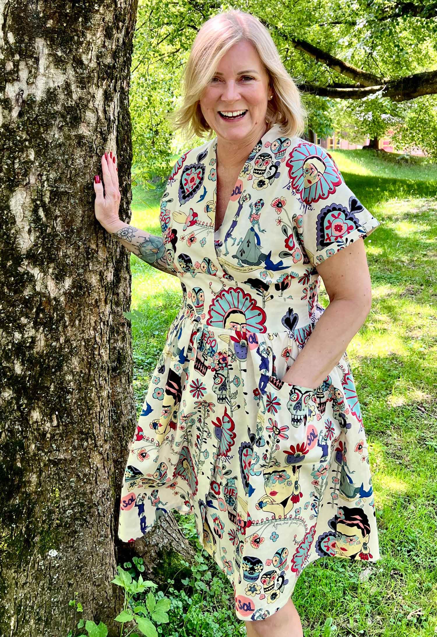 Schnittmuster Kleid im 50er Jahre Stil TULIPA (34-56) : - Sewando
