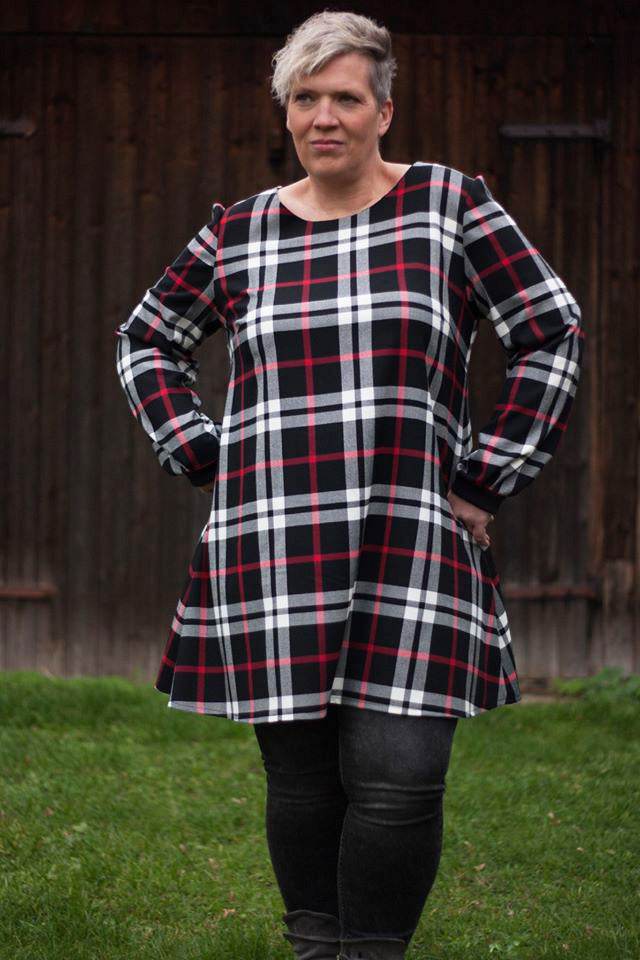 Schnittmuster Kleid, Bluse in A-Linie FEMEA (34-56) : - Sewando