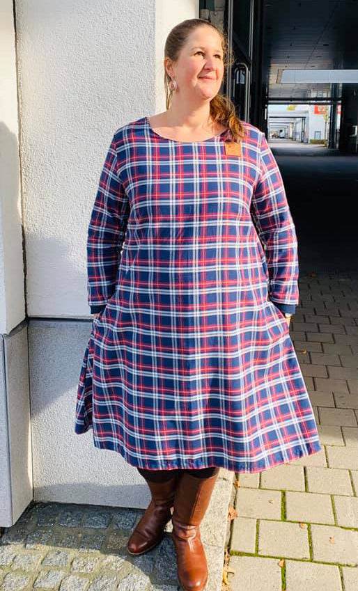 Schnittmuster Kleid, Bluse in A-Linie FEMEA (34-56) : - Sewando