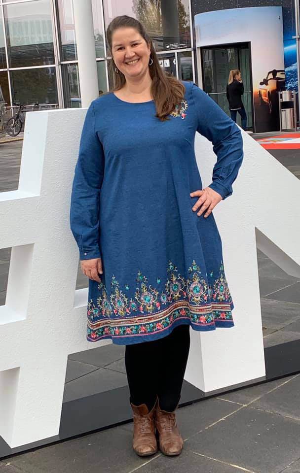 Schnittmuster Kleid, Bluse in A-Linie FEMEA (34-56) : - Sewando