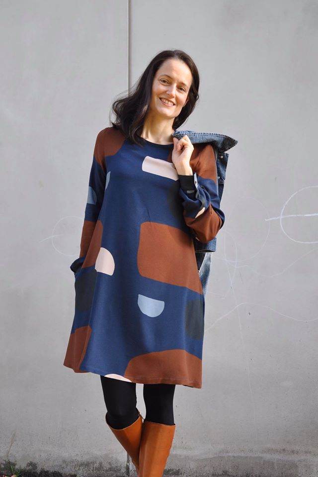 Schnittmuster Kleid, Bluse in A-Linie FEMEA (34-56) : - Sewando