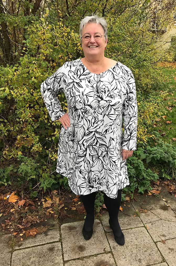 Schnittmuster Kleid, Bluse in A-Linie FEMEA (34-56) : - Sewando