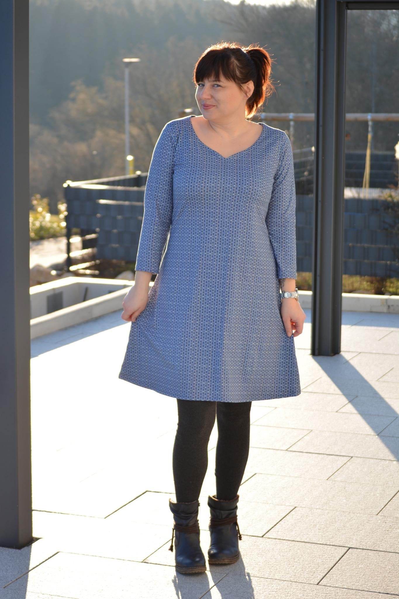 Schnittmuster Varianten-Kleid FLORIANA (32-56): - Sewando