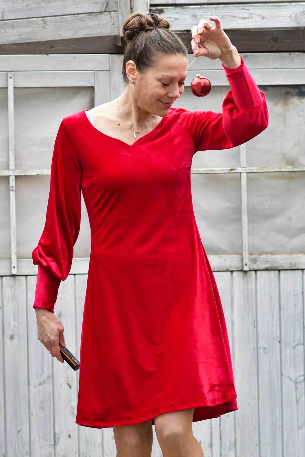 Schnittmuster Varianten-Kleid FLORIANA (32-56): - Sewando